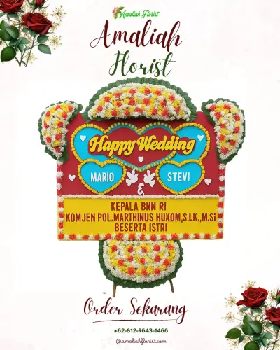 Karangan Papan Bunga Pernikahan di Tulungagung Kota